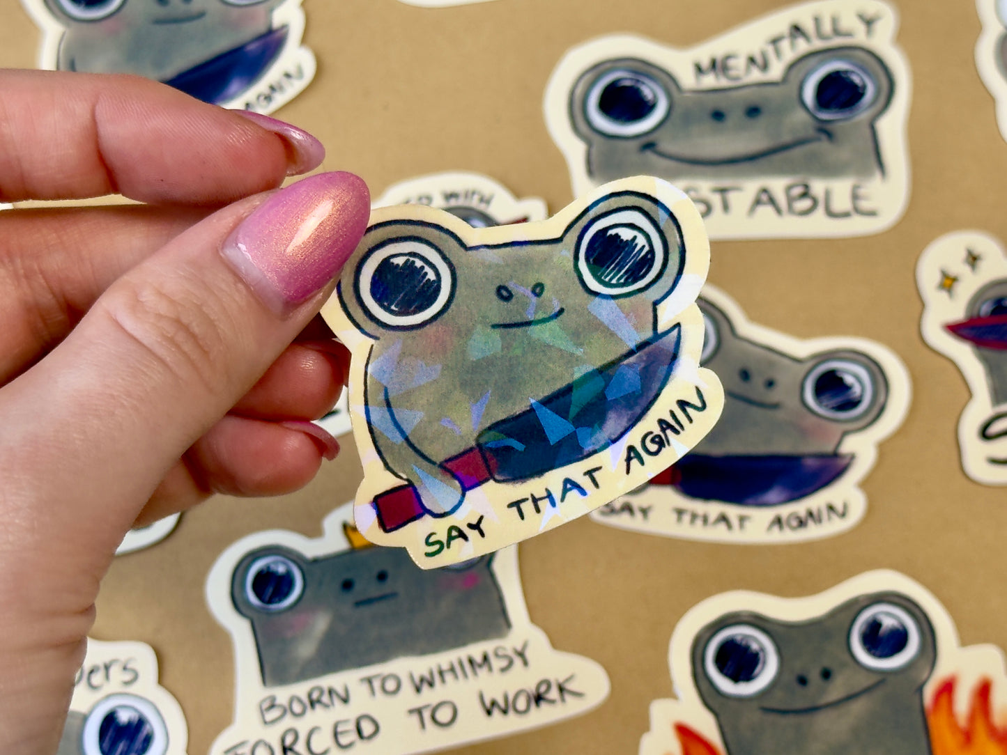 Sticker Frög-Gang mentally disturbed Frogs