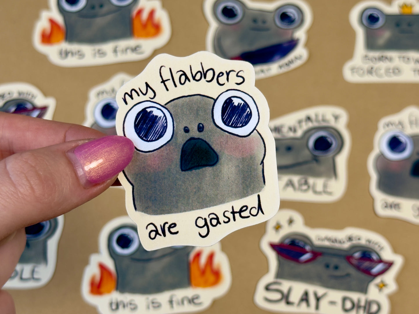 Sticker Frög-Gang mentally disturbed Frogs