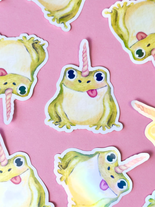 Sticker "Unicornfrög"