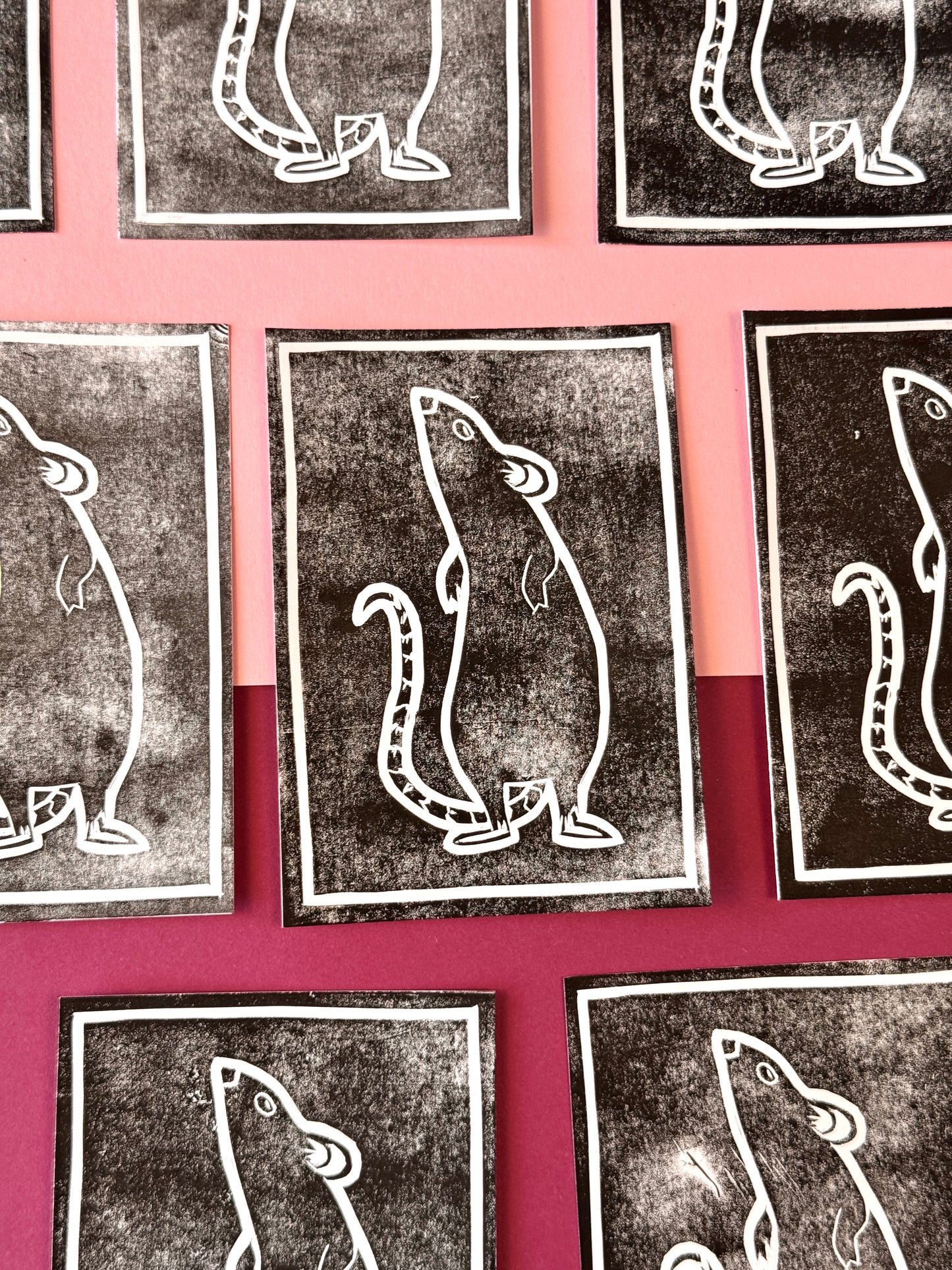 Linoldruck „Rat“