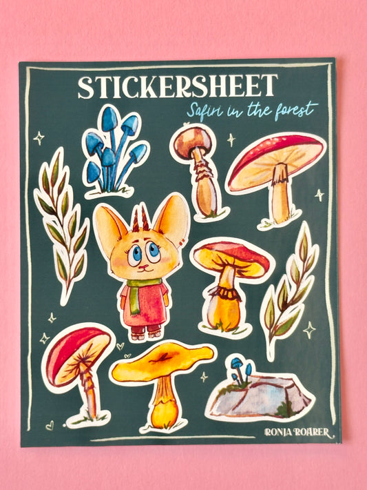 Stickersheet „Safiri in the forest“