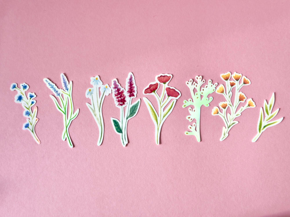 Stickerpack „Rainbow Wildflowers“