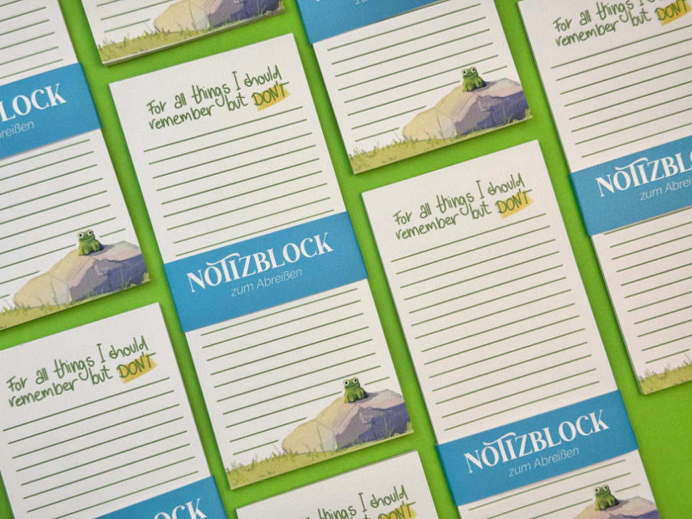Notizblock „For all the things I should remember but DON'T“