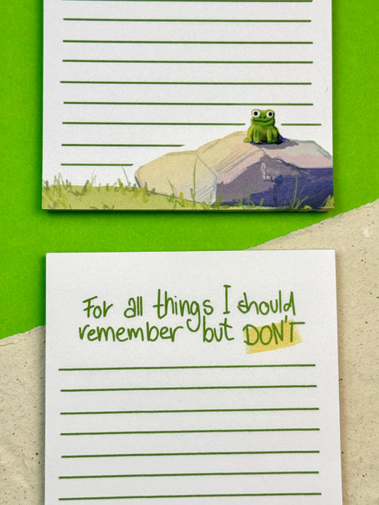 Notizblock „For all the things I should remember but DON'T“