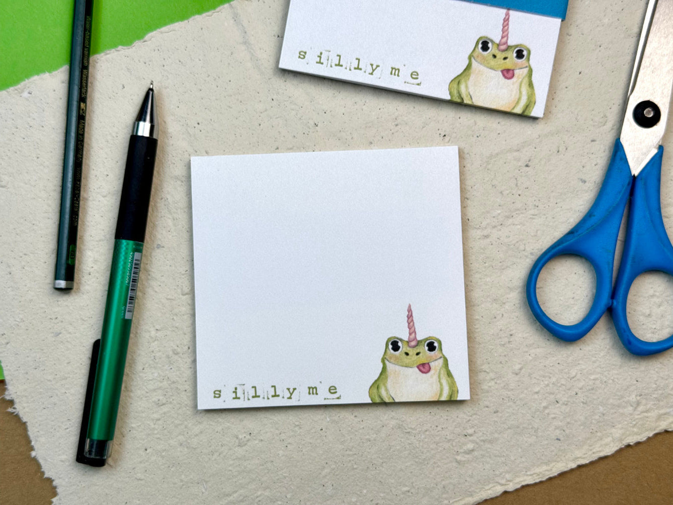 Notizblock „Silly me" Einhornfrosch